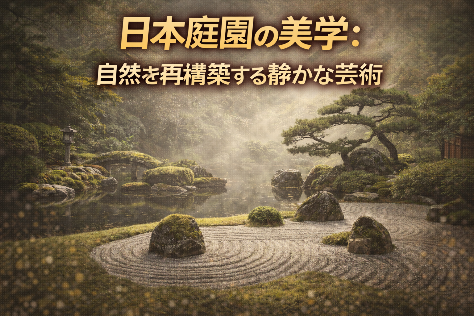 日本庭園の美学：自然を再構築する静かな芸術